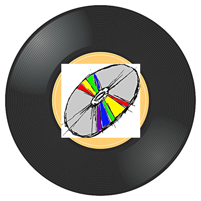 analog record and CD